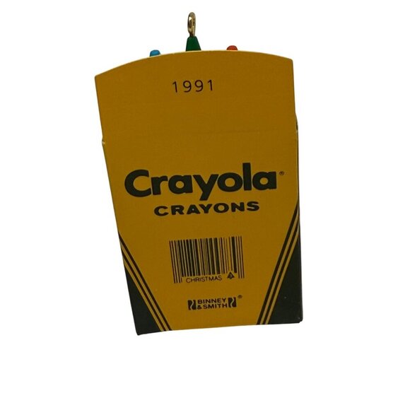 1991 Bright Vibrant Carols Crayola Crayons Hallmark Keepsake Ornament Bear w/box - Picture 3 of 7